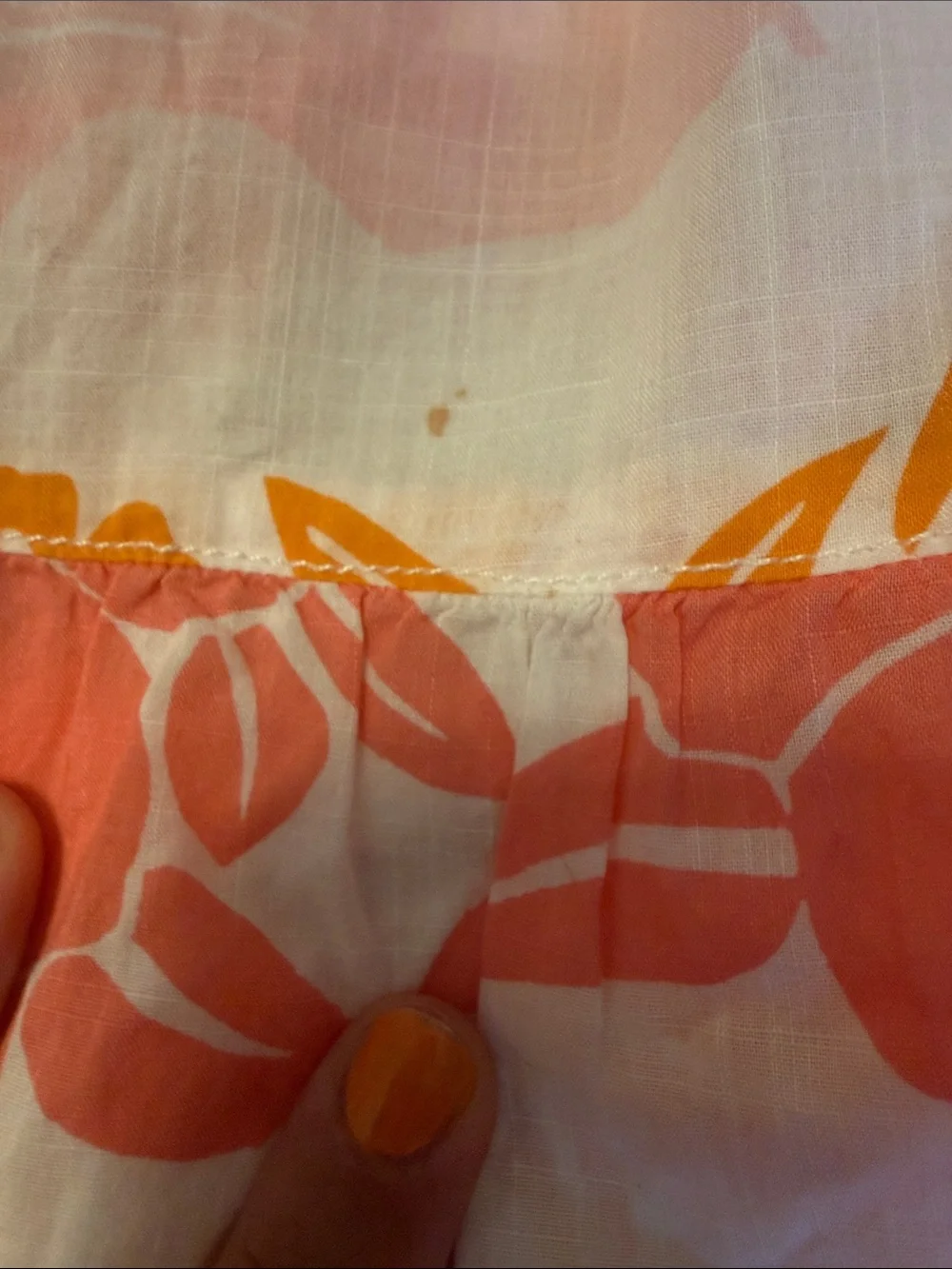 GAP Kids/Girls Pink and Orange Floral Maxi Dress